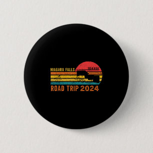 Niagara Falls Road Trip 2024 Summer Vacation Retro 6 Cm Round Badge