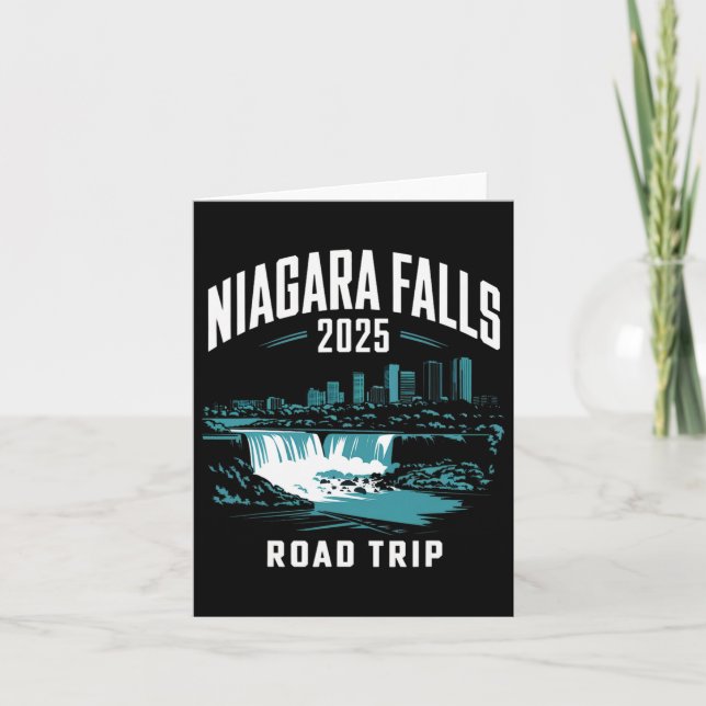Niagara Falls Road Trip 2025 Family Trip Friends G Card (Front)