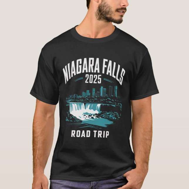 Niagara Falls Road Trip 2025 Family Trip Friends G T-Shirt (Front)