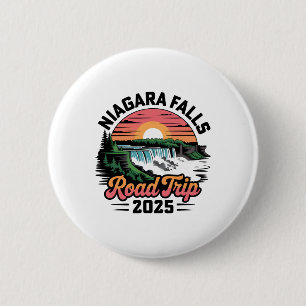 Niagara Falls Road Trip 2025 Family Trip Summer Va 6 Cm Round Badge