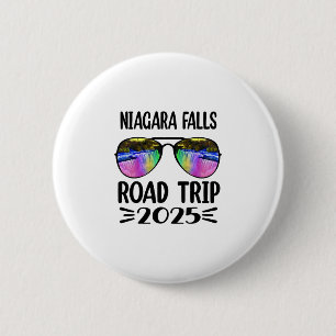 Niagara Falls Road Trip 2025 Family Trip Vacation 6 Cm Round Badge