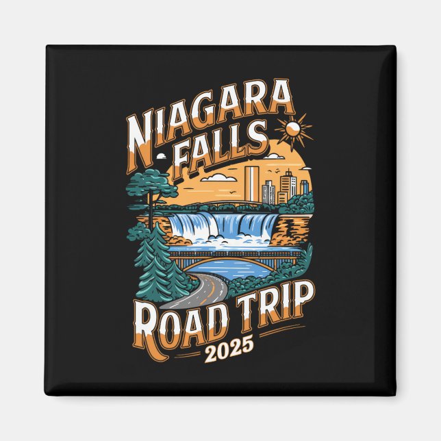 Niagara Falls Road Trip 2025 - Summer Vacation  Magnet (Front)