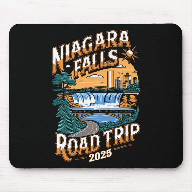 Niagara Falls Road Trip 2025 - Summer Vacation  Mouse Mat (Front)