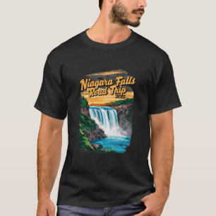 Niagara Falls Road Trip 2025 Summer Vacation Souve T-Shirt