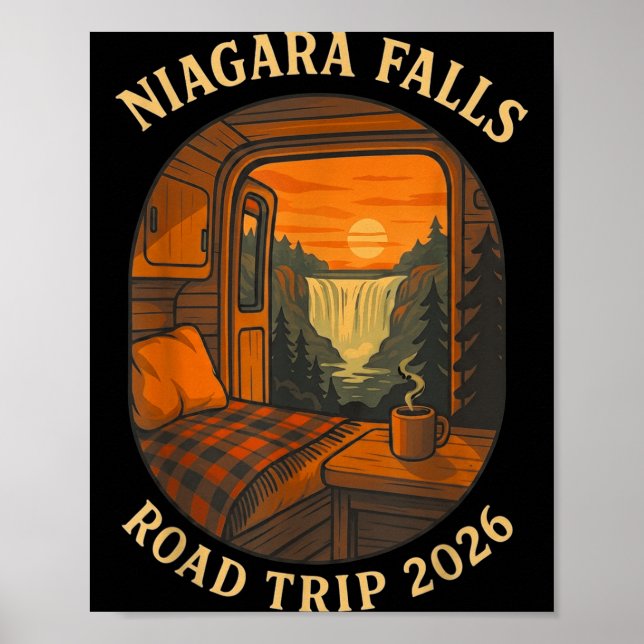 Niagara falls road trip 2026 summer vacation poster (Front)