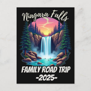 Niagara Falls Road Trip Family Vacation Trip Men Postcard