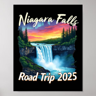 Niagara Falls Road Trip Family Vacation Trip Men W Poster