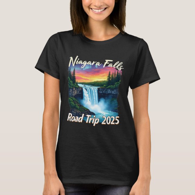 Niagara Falls Road Trip Family Vacation Trip Men W T-Shirt (Front)