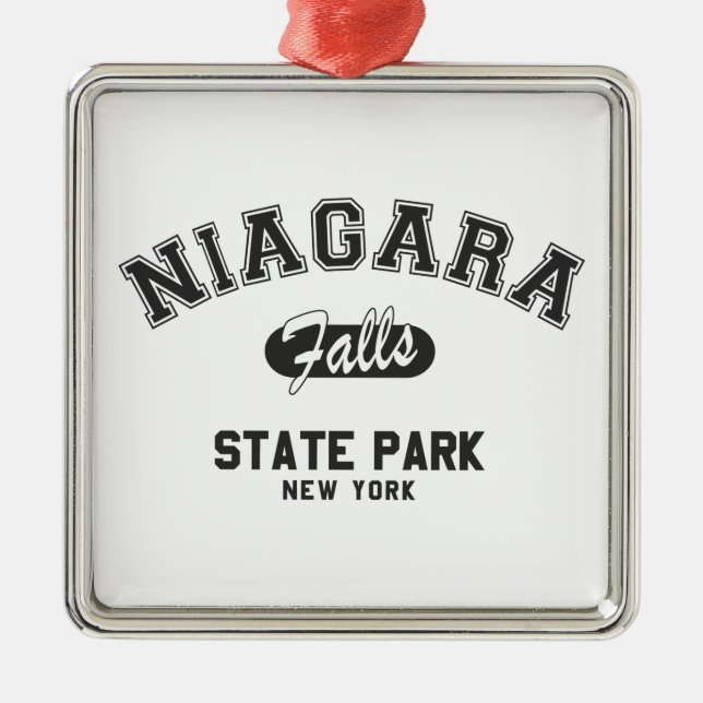 Niagara Falls State Park, New York Metal Tree Decoration (Front)