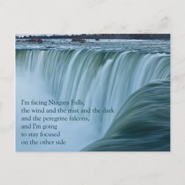 Niagara Falls Stay Focused Postcard (Front)
