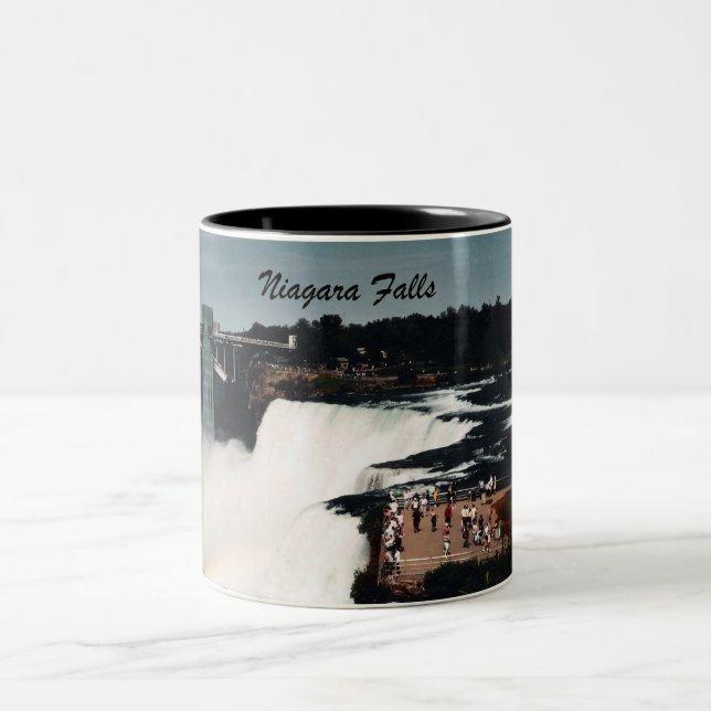 Niagara Falls Two-Tone Coffee Mug (Center)