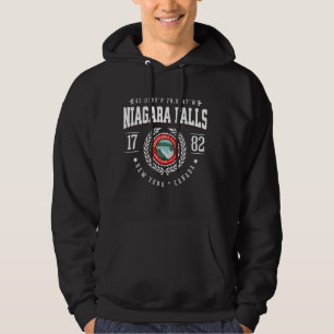 Niagara Falls USA Canada Souvenir Waterfall Illust Hoodie