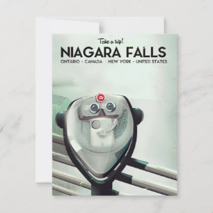 Niagara Falls - USA - Canada Vintage travel poster