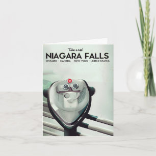 Niagara Falls - USA - Canada Vintage travel poster Note Card