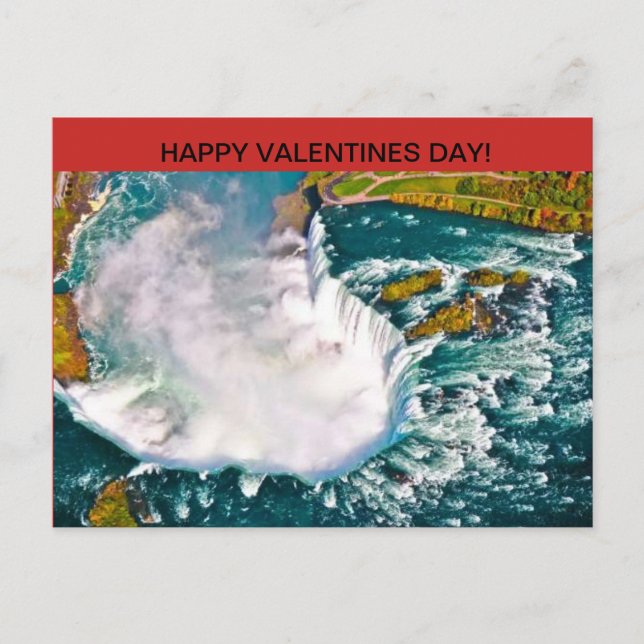 Niagara Falls Valentines Day Postcard (Front)