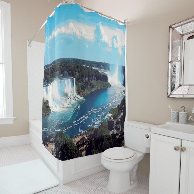 NIAGARA FALLS - view Shower Curtain (In Situ)