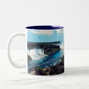 NIAGARA FALLS - view Two-Tone Coffee Mug