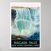 Niagara Falls vintage travel poster