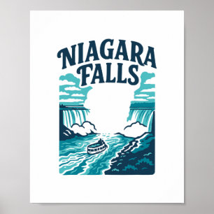 Niagara Falls Waterfall The Falls Souvenir Gift Va Poster