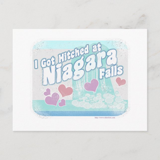 Niagara Falls Wedding Postcard (Front)