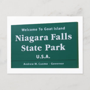 Niagara Falls welcome sign Postcard