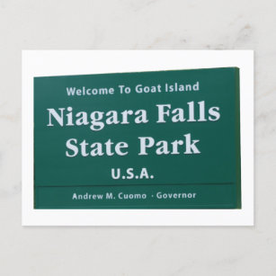 Niagara Falls welcome sign Postcard