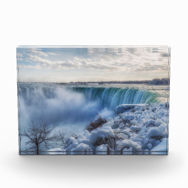  Niagara Falls Winter Morning Photograph Photo Block (Front)