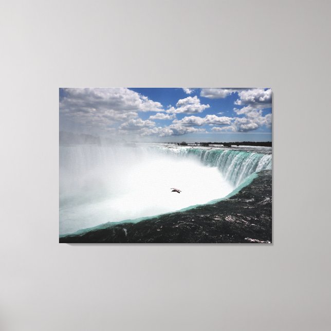 Niagara Falls with Seagull Canvas Print (Front)