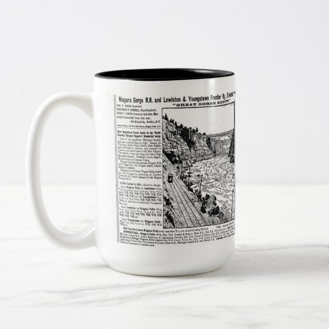 Niagara Gorge Railroad         Two-Tone Coffee Mug (Left)