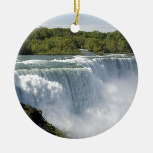 Niagara waterfall ceramic tree decoration