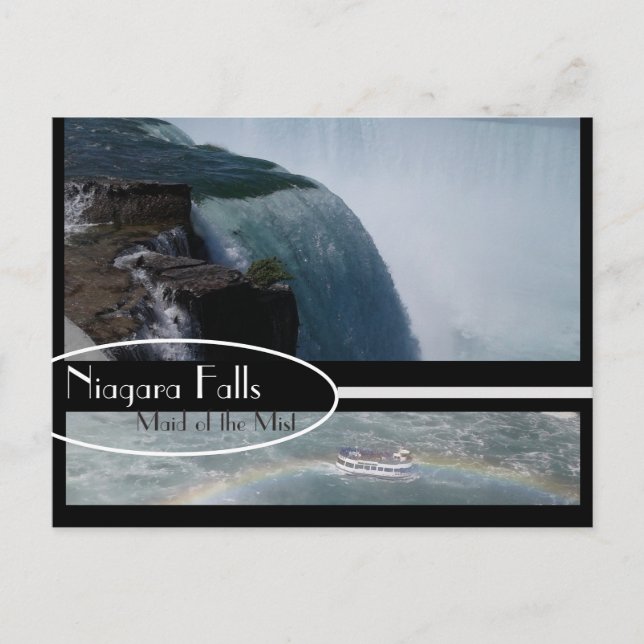 Niagra Falls Maid of the Mist Postcard (Front)
