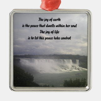 Niagra falls Nature words ornaments
