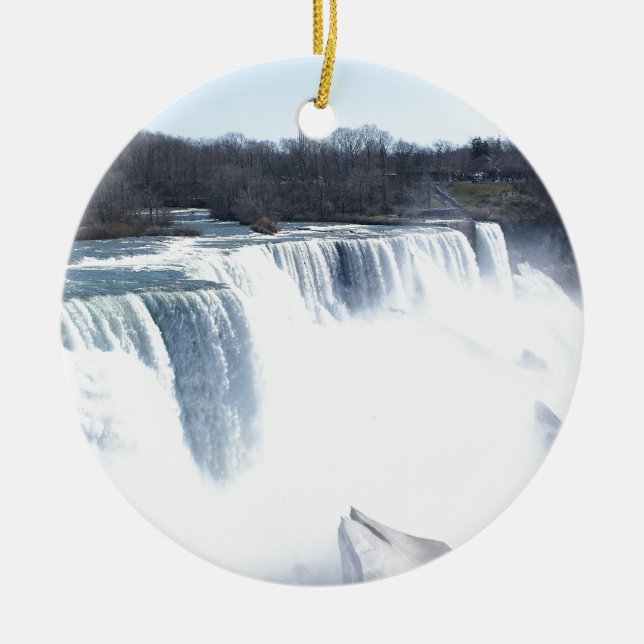 Niagra Falls products Ceramic Tree Decoration (Front)