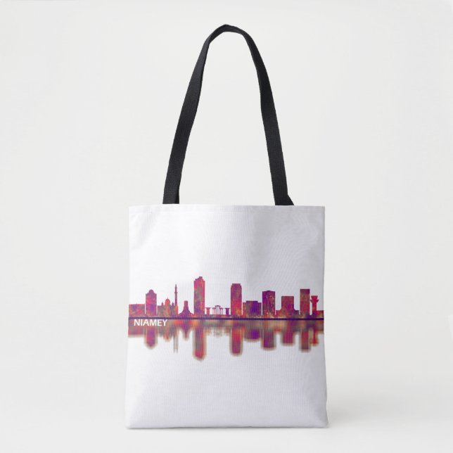 Niamey Niger Skyline Tote Bag (Front)