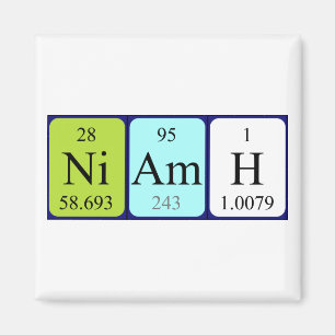 Niamh periodic table name magnet