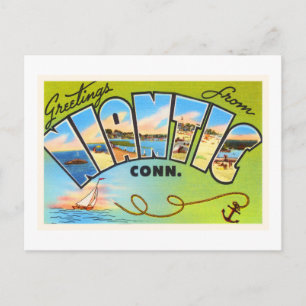 Niantic Connecticut CT Old Vintage Travel Souvenir Postcard