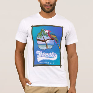 Nias Island Indonesia travel map T-Shirt