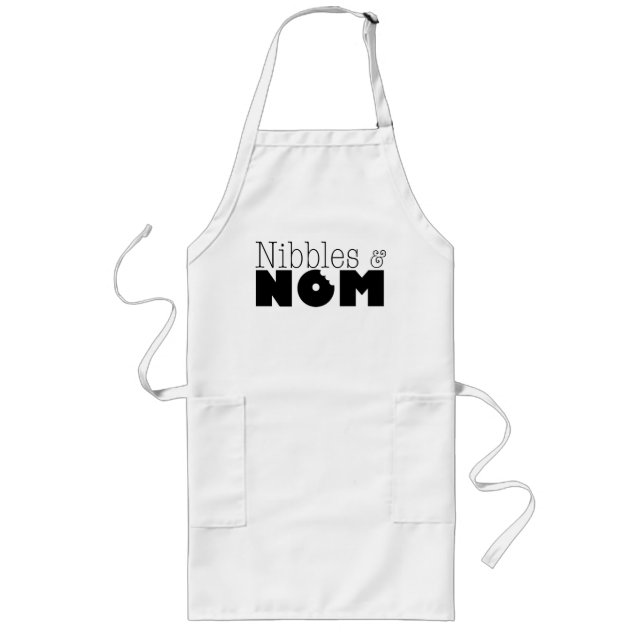 Nibbles and Nom Long Apron (Front)