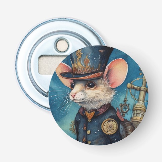 Nibbleton Top Hat Steampunk Bottle Opener (Front)