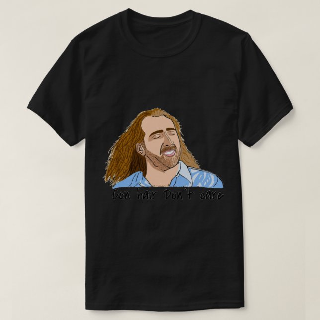Nic cage con air hair   T-Shirt (Design Front)