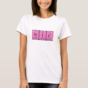 Nic periodic table name shirt