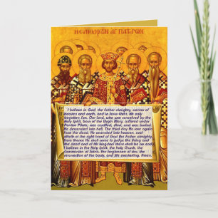 Nicaean Creed Easter Card - With A Translation