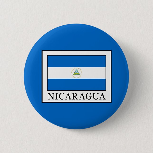 Nicaragua 6 Cm Round Badge (Front)