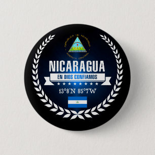 Nicaragua 6 Cm Round Badge