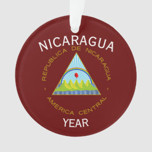 Nicaragua Christmas Acrylic Ornament