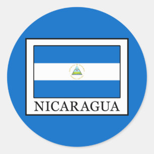 Nicaragua Classic Round Sticker