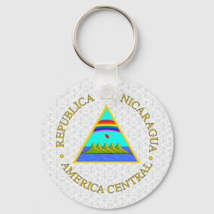 Nicaragua Coat of Arms detail Key Ring