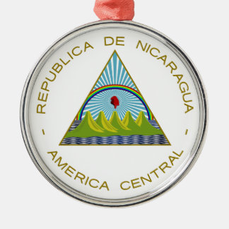 Nicaragua Coat of Arms Metal Tree Decoration