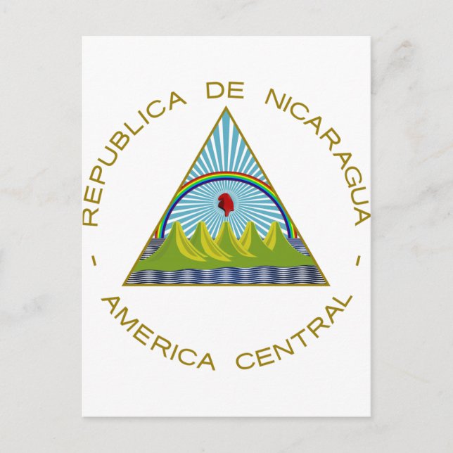 Nicaragua Coat of Arms Postcard (Front)