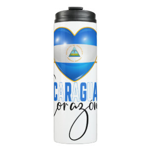 Nicaragua En mi Corazon Nicaraguan Pride  Thermal Tumbler